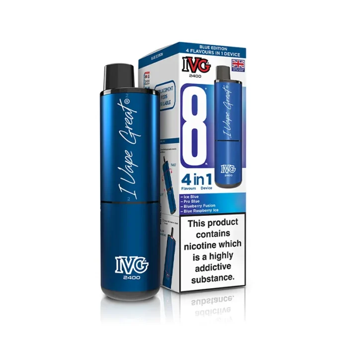 IVG 2400 4 in 1 Prefilled Pod Kit Blue Edition | Guardian Vape Shop