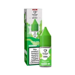Crystal Clear Nic Salts E-Liquids Xtreme Sour Apple | Guardian Vape Shop