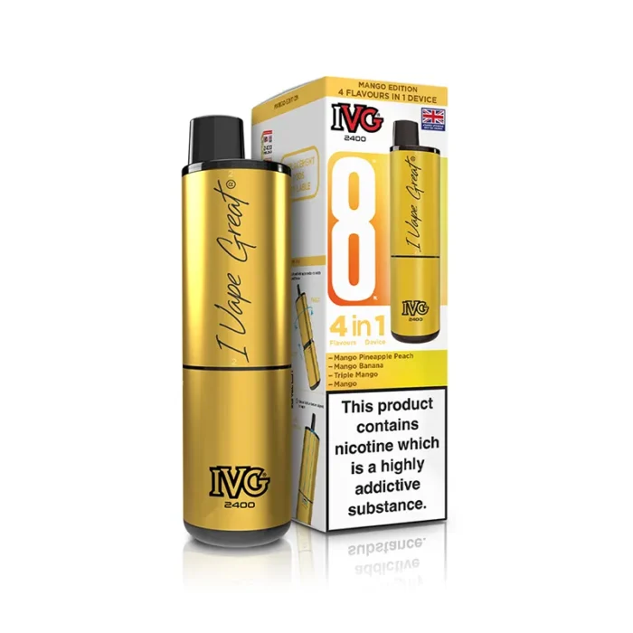 IVG 2400 4 in 1 Prefilled Pod Kit Mango Edition | Guardian Vape Shop