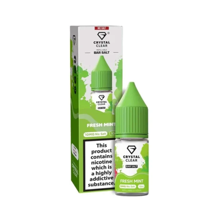 Crystal Clear Nic Salts E-Liquids Fresh Mint | Guardian Vape Shop