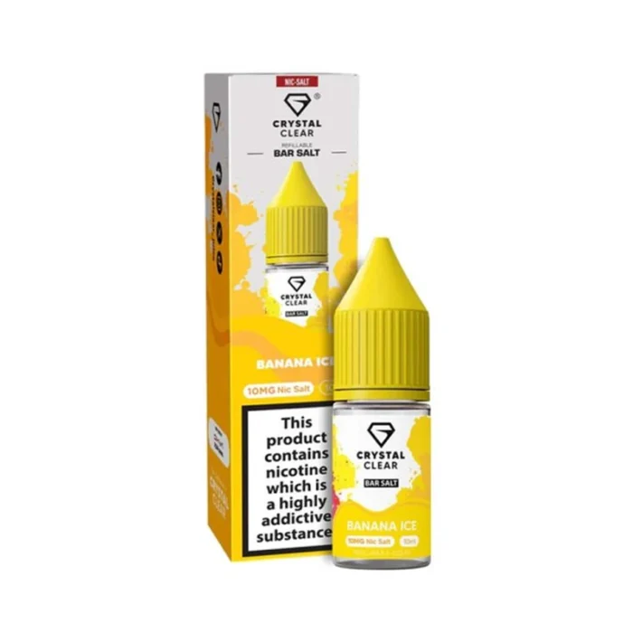 Crystal Clear Nic Salts E-Liquids Banana Ice | Guardian Vape Shop