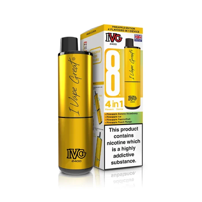 IVG 2400 4 in 1 Prefilled Pod Kit Pineapple Edition | Guardian Vape Shop