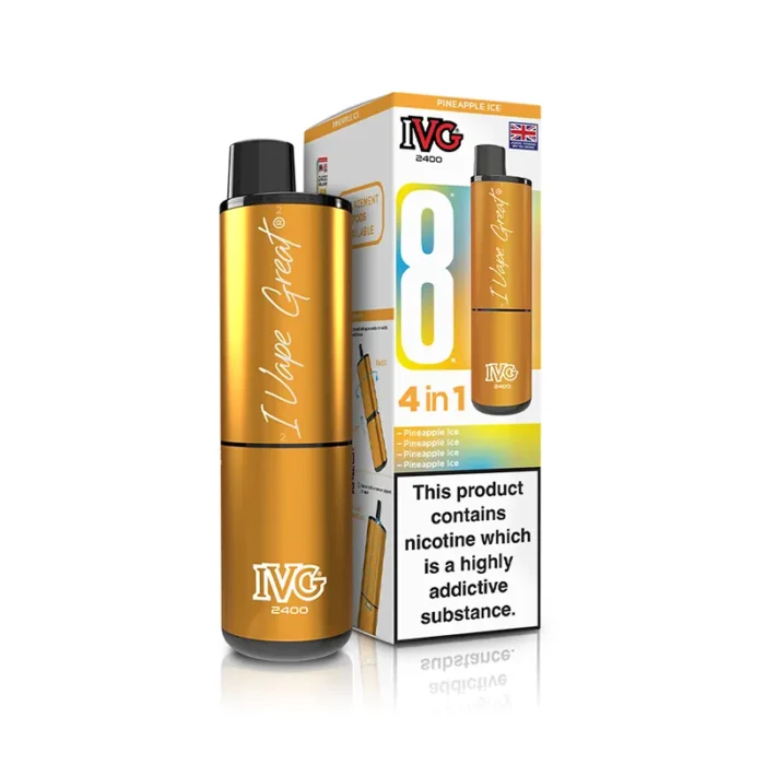 IVG 2400 4 in 1 Prefilled Pod Kit Pineapple Ice | Guardian Vape Shop