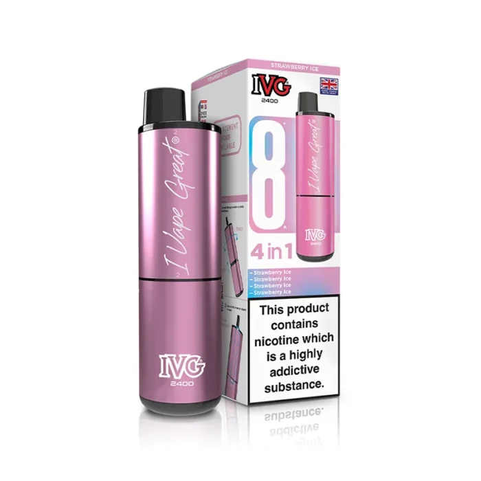 IVG 2400 4 in 1 Prefilled Pod Kit Strawberry Ice | Guardian Vape Shop