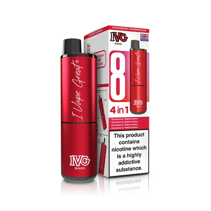IVG 2400 4 in 1 Prefilled Pod Kit Strawberry Watermelon | Guardian Vape Shop