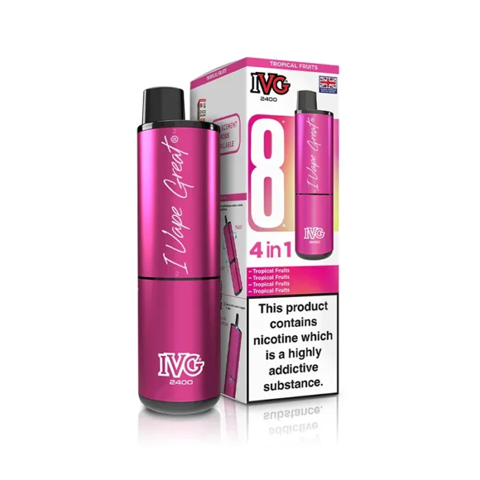 IVG 2400 4 in 1 Prefilled Pod Kit Tropical Fruits | Guardian Vape Shop