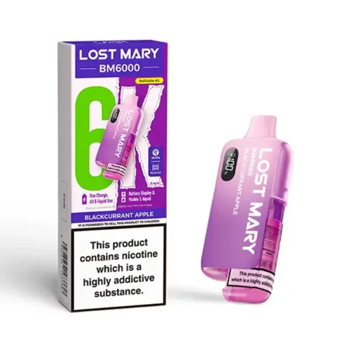 Lost Mary BM6000 6k Puff Pod Kit Blackcurrant Apple | Guardian Vape Shop