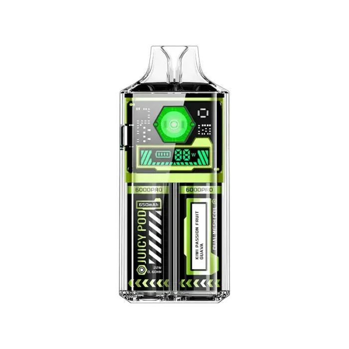 Juicy Pod 6000 Pro Disposable Vape Kiwi Passion Fruit Guava | Guardian Vape Shop
