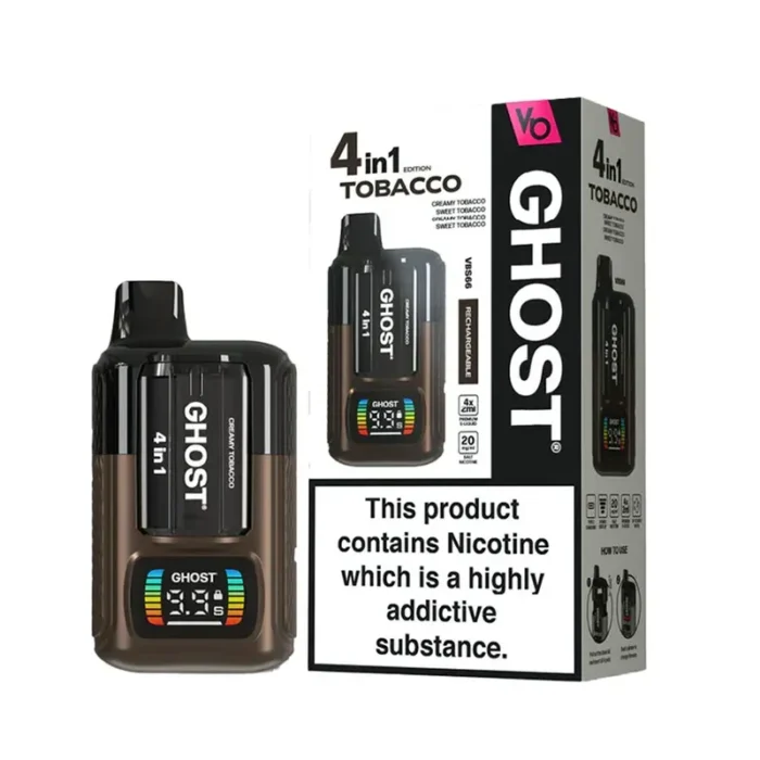 Vapes Bars Ghost 4 in 1 Prefilled Kit Tobacco Edition | Guardian Vape Shop