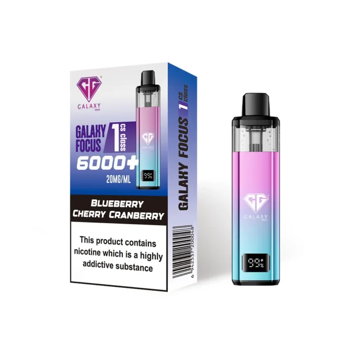 Crystal Galaxy Focus 1 6000 Prefilled Kit Blueberry Cherry Cranberry | Guardian Vape Shop