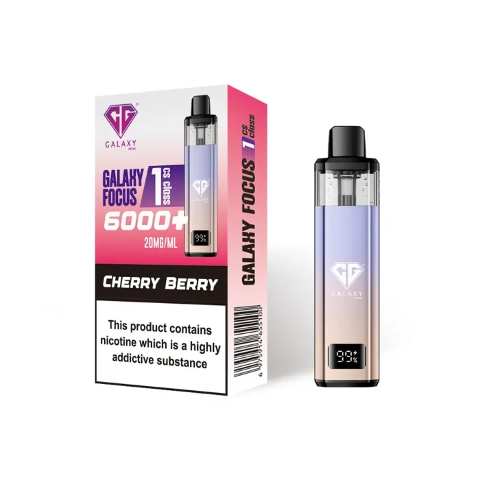 Crystal Galaxy Focus 1 6000 Prefilled Kit Cherry Berry | Guardian Vape Shop