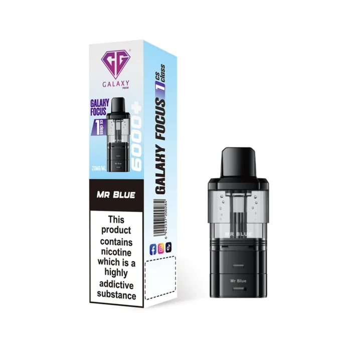 Crystal Galaxy Focus 1 6000 Pods Mr Blue | Guardian Vape Shop