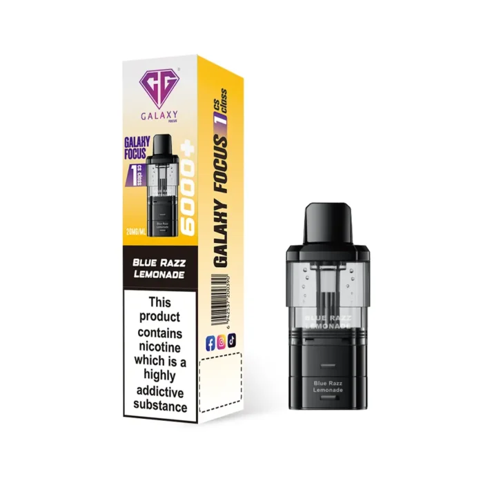 Crystal Galaxy Focus 1 6000 Pods Blue Razz Lemonade | Guardian Vape Shop