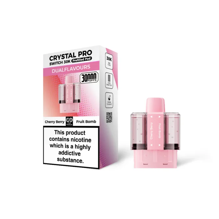Crystal Pro Switch 30K Prefilled Pod Cherry Berry-Fruit Bomb | Guardian Vape Shop