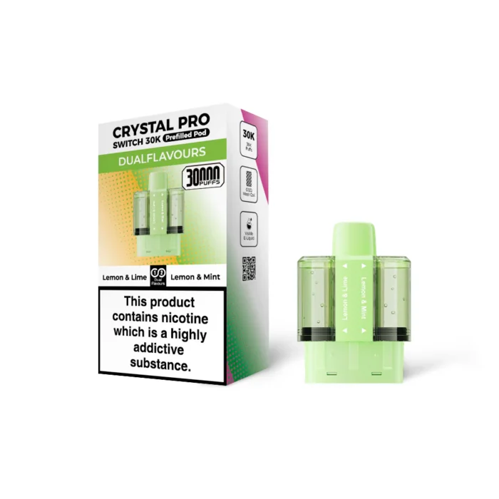 Crystal Pro Switch 30K Prefilled Pod Lemon Lime-Lemon Mint | Guardian Vape Shop