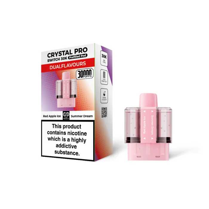Crystal Pro Switch 30K Prefilled Pod Red Apple Ice-Summer Dream | Guardian Vape Shop