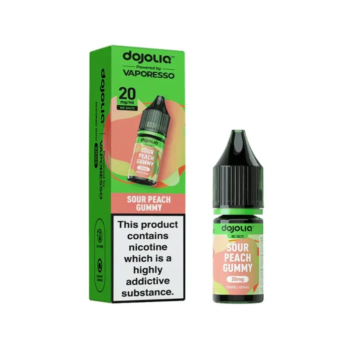 Sour Peach Gummy - DOJO LIQ NIC SALT BY VAPORESSO