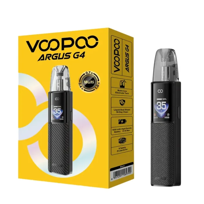 Black Voopoo Argus G4 Vape Kit