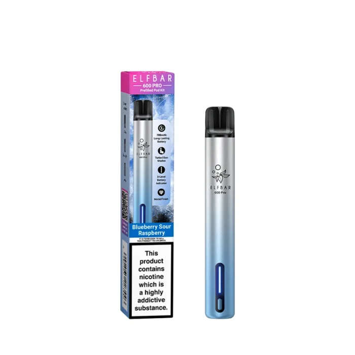Aurora Cyan – Blueberry Sour Raspberry Elf Bar 600 PRO