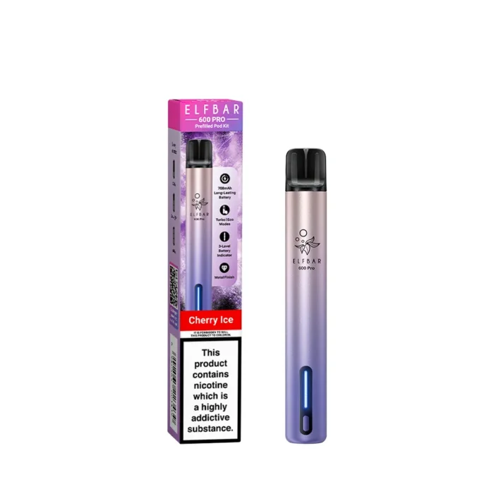 Aurora Purple – Cherry Ice Elf Bar 600 PRO