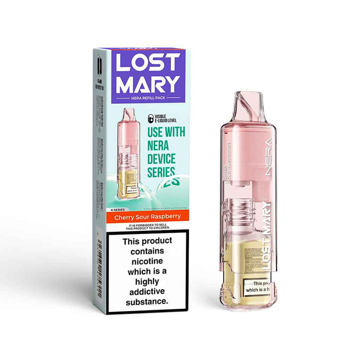 Cherry Sour Raspberry Lost Mary Nera Pods