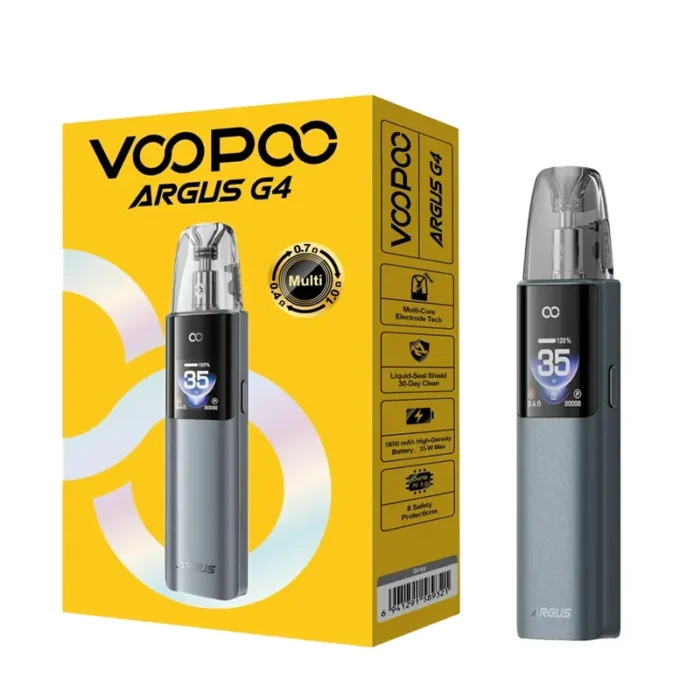 Grey Voopoo Argus G4 Vape Kit