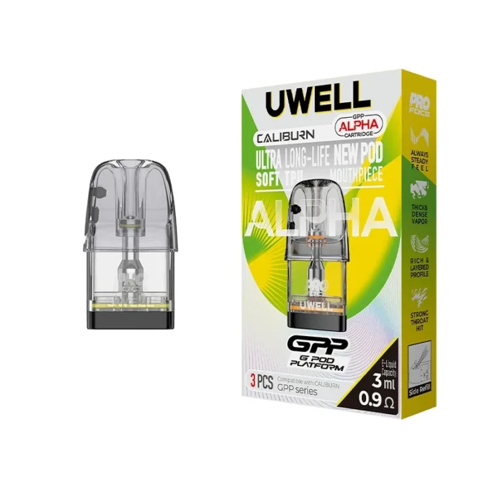 UWELL GPP ALPHA POD SIDE FILL 0.9 OHM POD