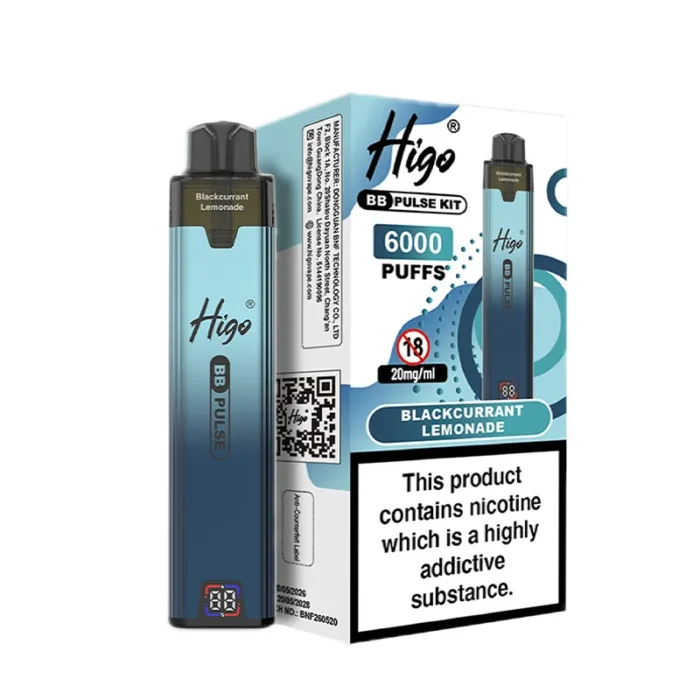Blackcurrant Lemonade Higo BB Pulse 6000