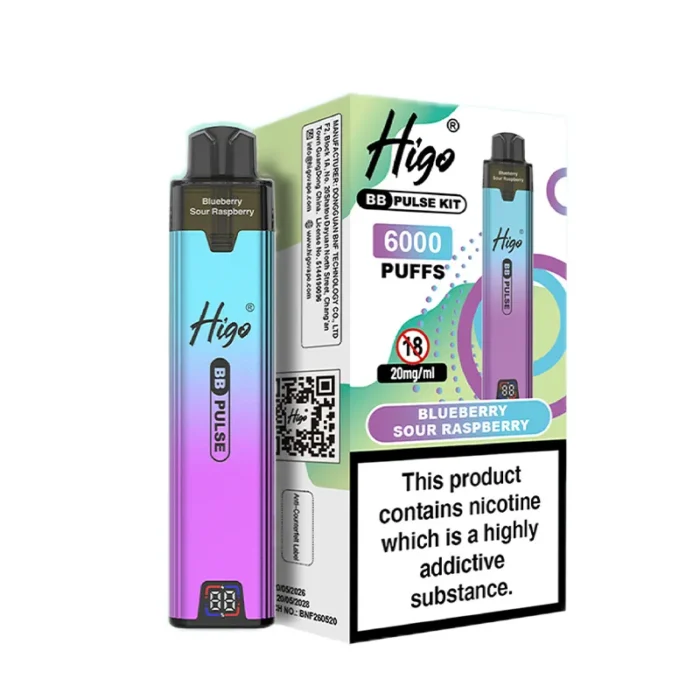 Blueberry SOUR Raspberry Higo BB Pulse 6000