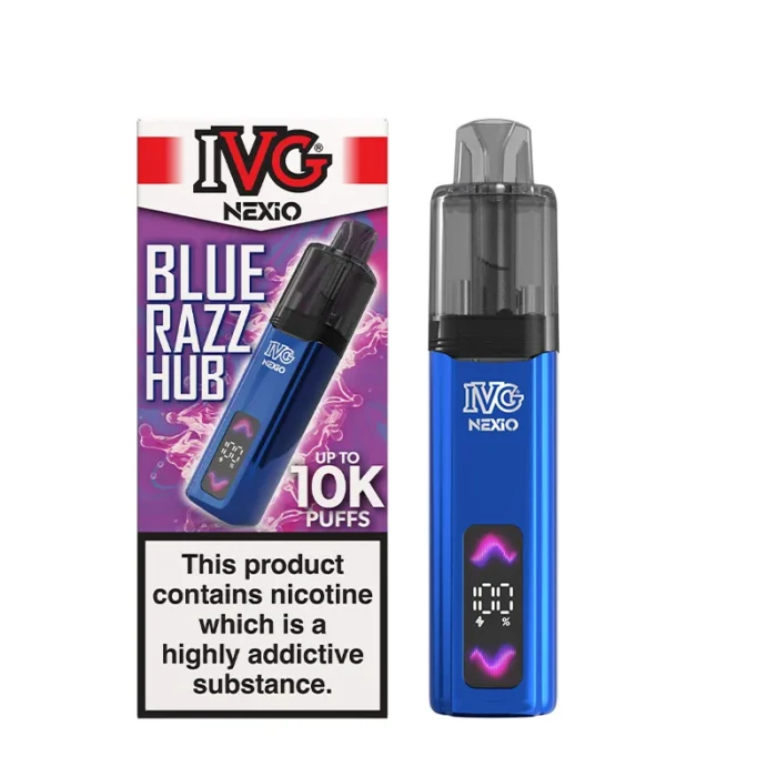IVG Nexio Prefilled Pod Kit Blue Razz Hub