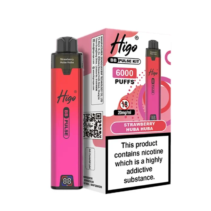 strawberry hubba hubba Higo BB Pulse 6000