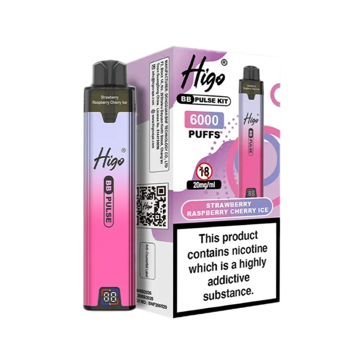 strawberry raspberry cherry ice Higo BB Pulse 6000