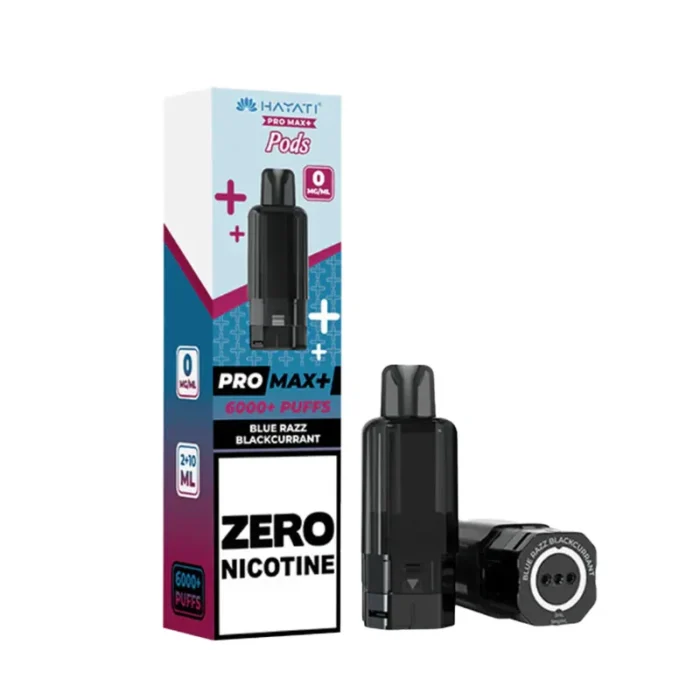 Hayati Pro Max 6K 0 Nicotine Blue Razz Blackcurrant Pod