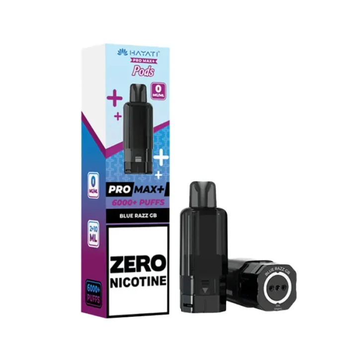 Hayati Pro Max 6K 0 Nicotine Blue Razz GB Pod