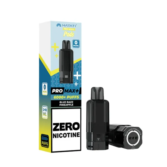 Hayati Pro Max 6K 0 Nicotine Blue Razz Pineapple Pod