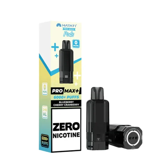 Hayati Pro Max 6K 0 Nicotine Blueberry Cherry Cranberry Pod
