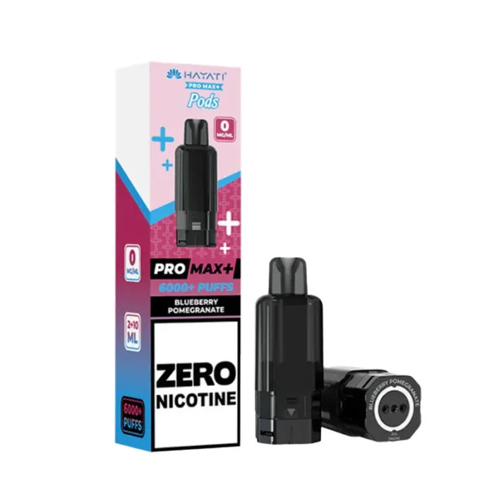 Hayati Pro Max 6K 0 Nicotine Blueberry Pomegranate Pod