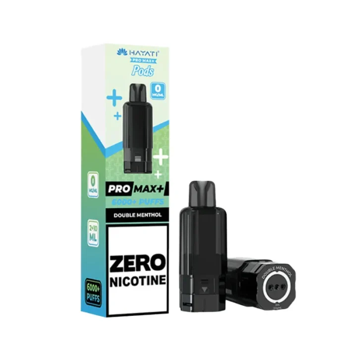 Hayati Pro Max 6K 0 Nicotine Double Menthol Pod