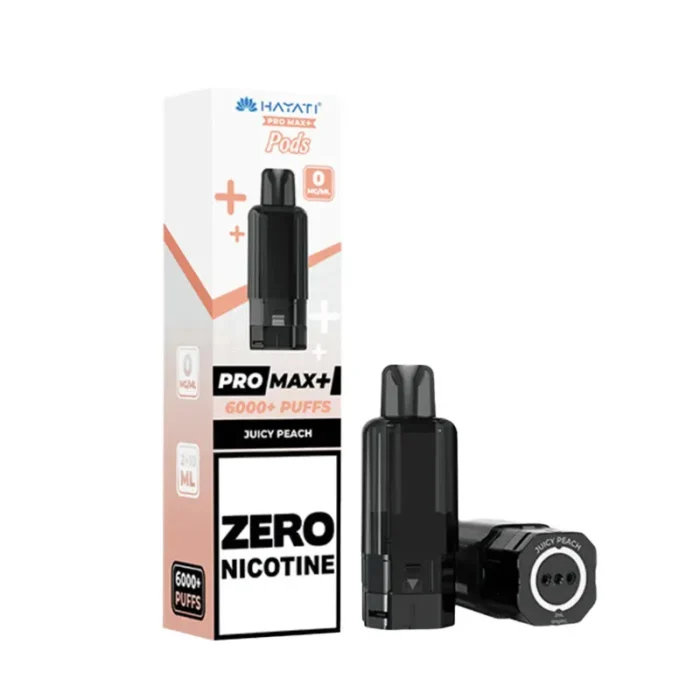 Hayati Pro Max 6K 0 Nicotine Juicy Peach Pod