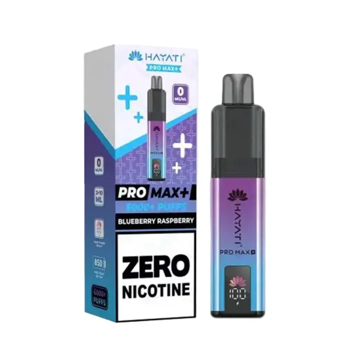 Hayati Pro Max 6K 0 Nicotine Blueberry Raspberry Kit