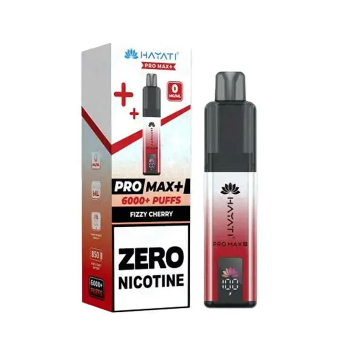 Hayati Pro Max 6K 0 Nicotine Fizzy Cherry Kit