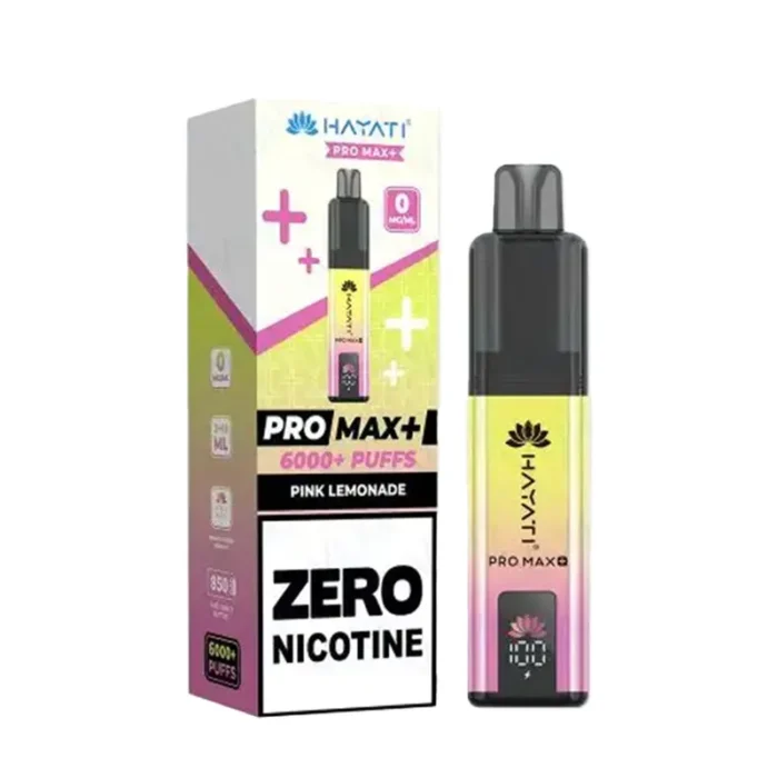 Hayati Pro Max 6K 0 Nicotine Pink Lemonade Kit