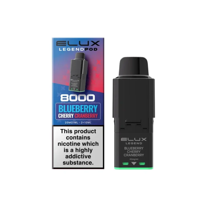 Elux Legend Blueberry Cherry Cranberry 8000 Pods