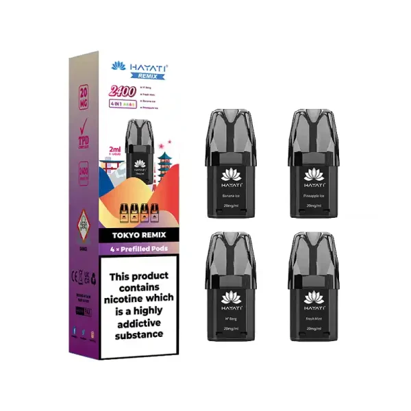 Hayati Remix Pods 2400 Prefilled Vape Tokyo Remix | Guardian Vape Shop