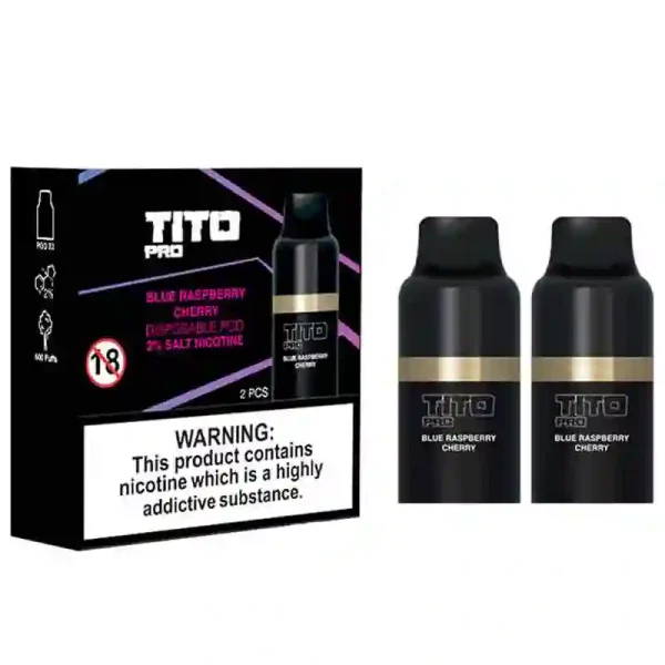 Tito Pro Pods Vape Prefilled Replacement Blue Raspberry Cherry | Guardian Vape Shop