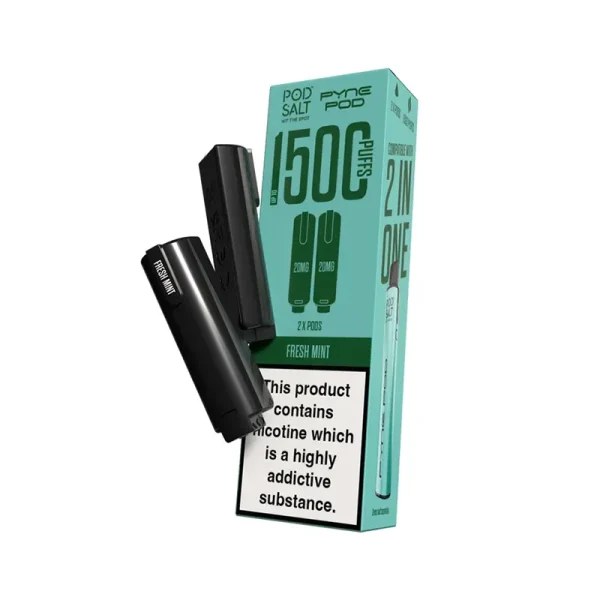 Pyne 2 in 1 Pods Prefilled 1500 Puff Fresh Mint | Guardian Vape Shop